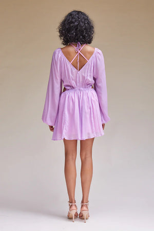 Suboo - Vela Sheer Long Sleeve Dress - Lilac