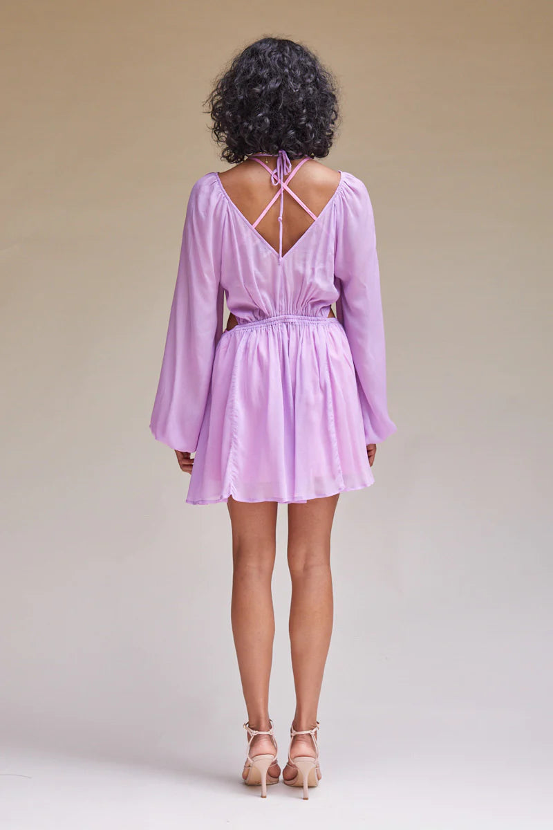Suboo - Vela Sheer Long Sleeve Dress - Lilac