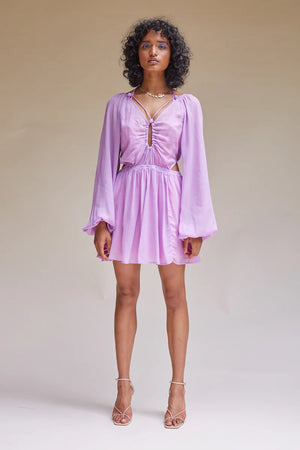 Suboo - Vela Sheer Long Sleeve Dress - Lilac