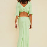 Suboo - Halley Cross Over Midi Dress - Mint