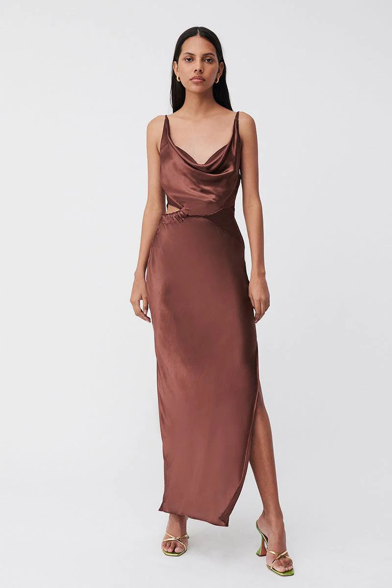 Suboo - Tate Twist Front Cowl Maxi Dress