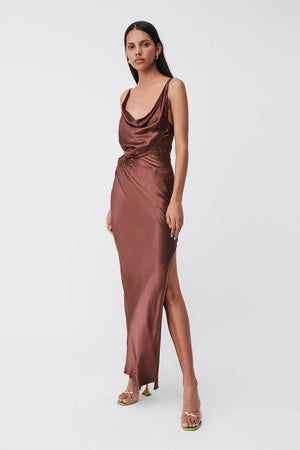 Suboo - Tate Twist Front Cowl Maxi Dress