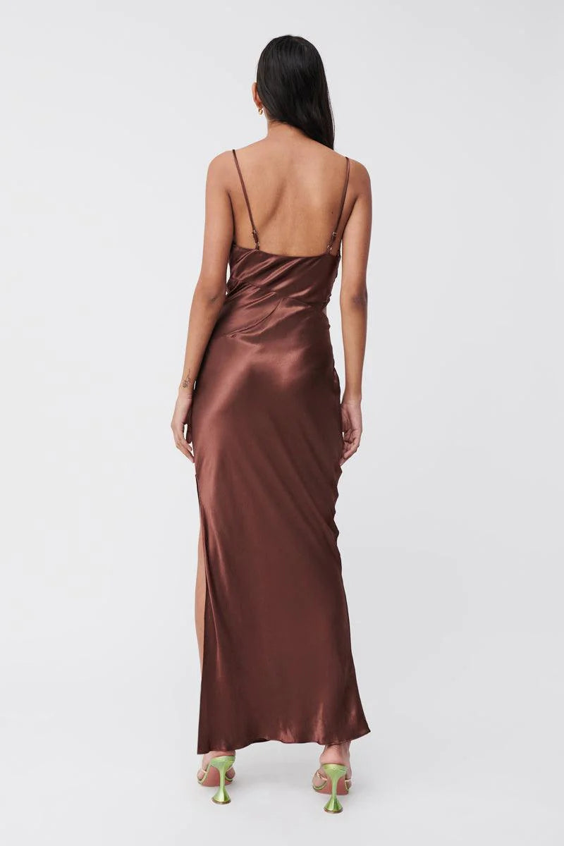 Suboo - Tate Twist Front Cowl Maxi Dress