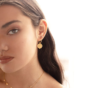 Murkani - Small Hoop Earrings -  Gold