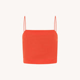 ROWIE - Sunny Linen Crop - Aperol Red