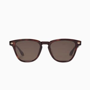 Valley Eyewear - Tempest Timeless Tort - Matte Gold Metal Trim / Brown Lens