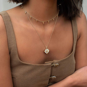 Murkani - Harmony Necklace Mother of Pearl - Gold