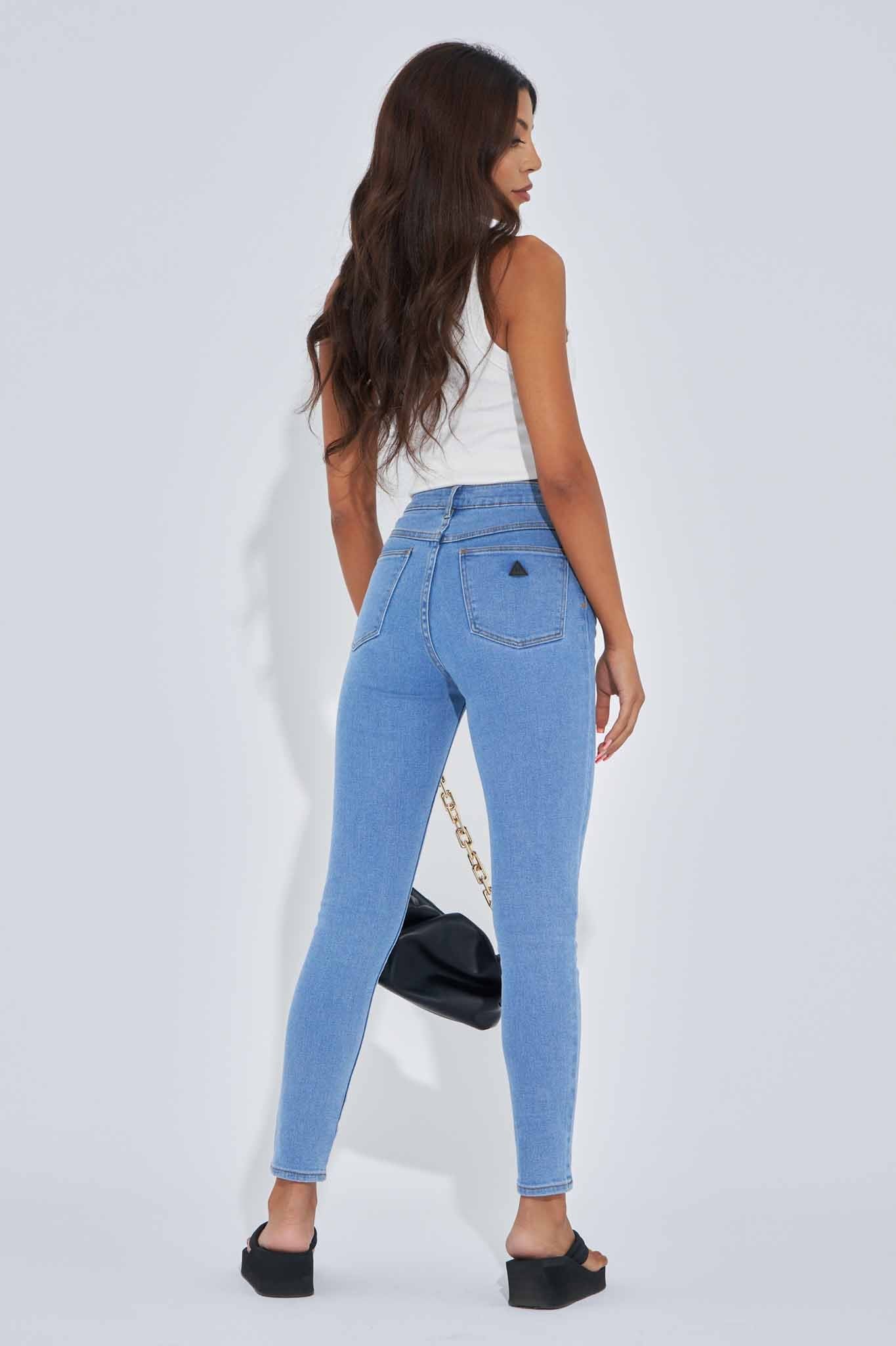 A high skinny ankle basher shop jeans in la blues denim