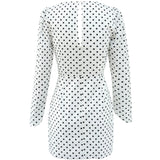 SOFIA THE LABEL - Alexia Mini Dress - White Polka