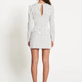 SOFIA THE LABEL - Alexia Mini Dress - White Polka