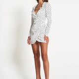 SOFIA THE LABEL - Alexia Mini Dress - White Polka