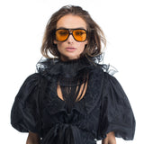 VALLEY EYEWEAR - Bang - Gloss Black / Gold Metal Trim / Orange Lens