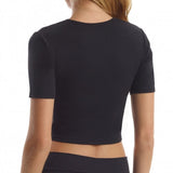 Commando - Luxury Rib Cropped Tee - Black