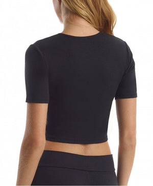 Commando - Luxury Rib Cropped Tee - Black