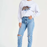 Ena Pelly - Tigers Eye Sweatshirt - Washed Marle