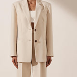 SHONA JOY - Irena Oversized Blazer - Bone