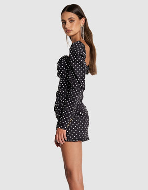 Sofia The Label - Dolce Dress - Black Polka