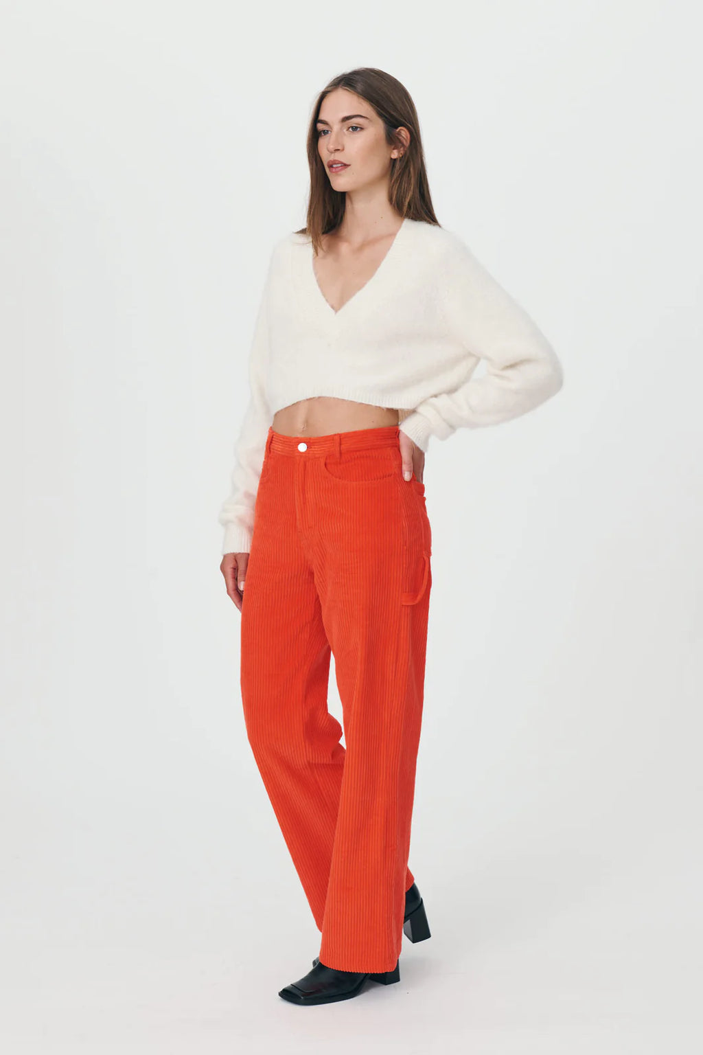 Rowie - Mario Cord Jeans - Spicy Orange