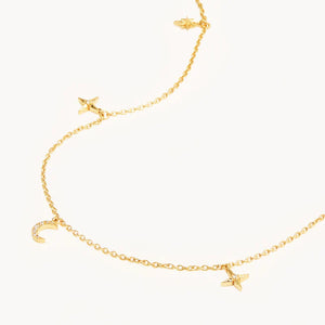 By Charlotte - To the Moon And Back Chocker - 18K Gold Vermeil