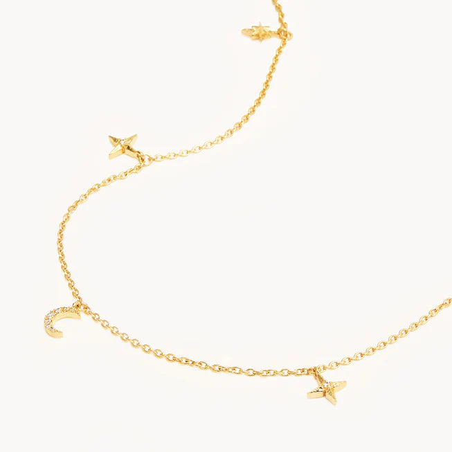 By Charlotte - To the Moon And Back Chocker - Gold