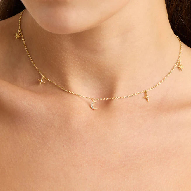 By Charlotte - To the Moon And Back Chocker - Gold