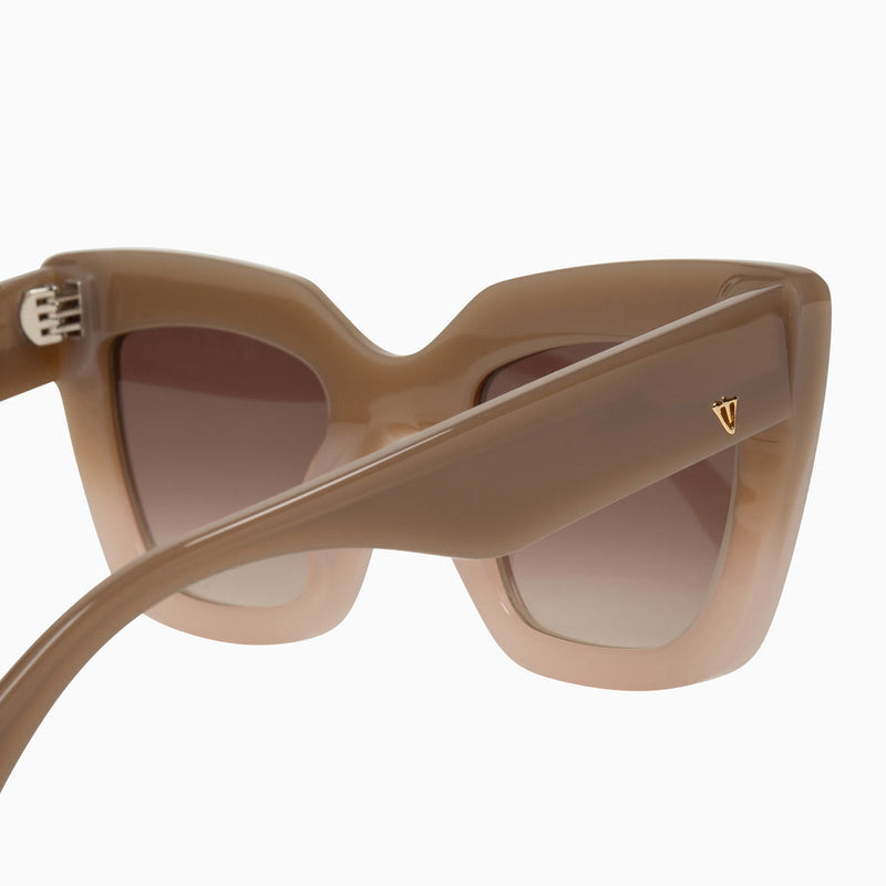 Valley Eyewear - Brigada - Toffee Fade Ivory / Brown Gradient Lens