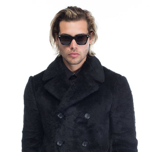 Valley Eyewear - Prisoner - Gloss Black / Silver Metal Trim / Black Lens