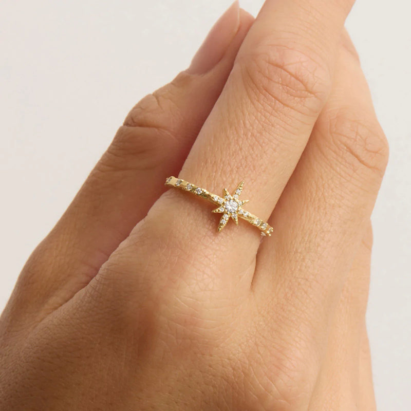 By Charlotte - Dancing In Starlight Ring - Gold