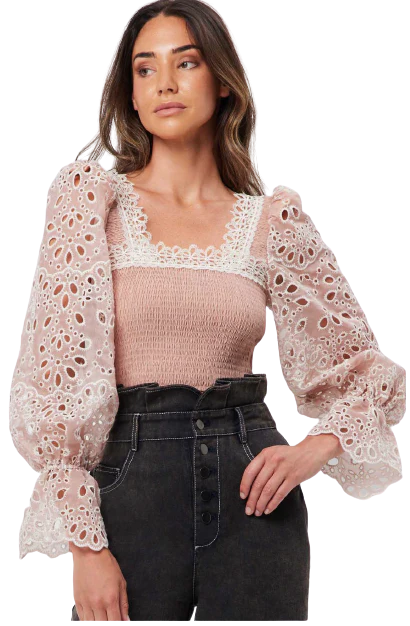 Elliatt - Stippling Top - Blush