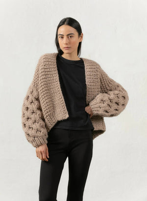 Mr Mittens - Chunky Honey Bomber - Warm Taupe